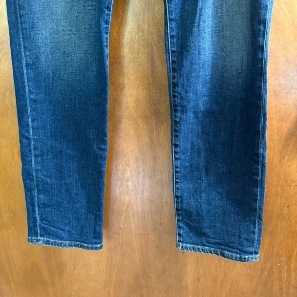 J Brand Maude Mid Rise Cigarette Jeans Idolize Dark Blue Wash 31 Denim Sleek Y2K - Picture 10 of 16